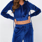 Damen-Sweatshirt mit Reißverschluss und Hose, 2-teiliges Set