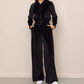 Damen-Sweatshirt mit Reißverschluss und Hose, 2-teiliges Set