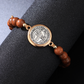 🛡️Ein treuer Begleiter für Schutzgeister✨Armband aus Naturholzperlen mit St.-Benedikt-Motiv🎁Verstellbar, für Damen und Herren geeignet