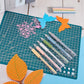 Cartoon-Muster Schüler Universalmesser Stift