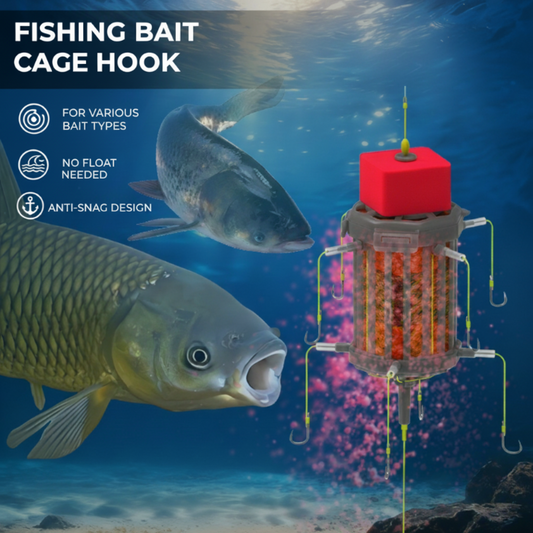 Reverse Bottom Bait Cage Hook Rig