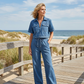 Zweiteiliges Freizeit-Jeans-Set für Damen