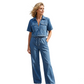 Zweiteiliges Freizeit-Jeans-Set für Damen