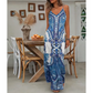 🔥Solange der Vorrat reicht 40 % Rabatt!🎉Retro-Print Maxikleid für Damen – Trägerlos mit V-Ausschnitt, Fließender Stoff & Perfekt für besondere Anlässe ✨