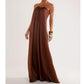Elegantes rückenfreies Maxikleid mit Neckholder für Damen