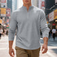 Herren-Sweatshirt mit Viertelreißverschluss und Jacquard-Muster