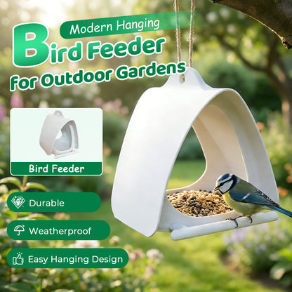 Moderner hängender Vogelfutterspender für den Garten
