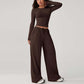 ⌛ Nur noch 3 Tage – 50 % auf alles! ⏰Damen-Casual-Crop-Top & Bundhosen-Set