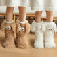 💗LETZTER TAG DES SALE – 50 % RABATT⚡ÜBER 50.000 VERKAUFT💕Plüsch-Hausschuhe für Damen, Socken, Bodensocken, Winter, für zu Hause, dick,  rutschfest, Plüsch-Schneesocken für Erwachsene, Schuhüberzüge