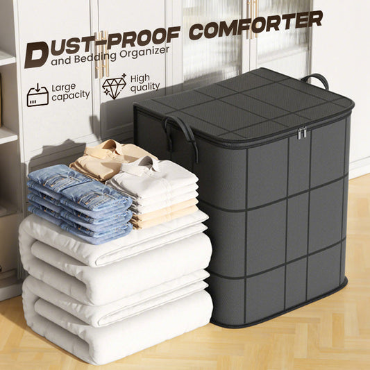 🧺JETZT 60 % RABATT!🛏️ Staubschutzhülle für Bettdecken und Bettwäsche – Großes Fassungsvermögen, strapazierfähiges Vliesmaterial & faltbares Design 🌿