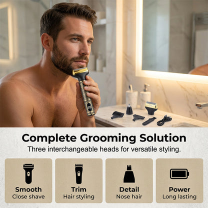 🔥 PROFI SET FÜR ZUHAUSE: -50% 💈 Herren Haarschneide- & Trimmer-Set – präzise, kraftvoll & wie vom Friseur ✂️✨