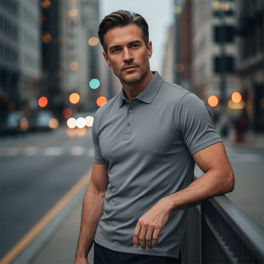 🔥⏰ LIMITIERT: -50% 💥 Herren Kurzarm Polo-Shirt aus schnelltrocknendem Funktionsstoff – Hochwertiges modisches Poloshirt für Büro & Alltag✨