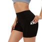 Damen-Yoga-Shorts mit hohem Bund und Bauchkontrolle