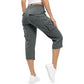 👖 LIMITED-TIME 50% RABATT! ✨ Leichte Cargo-Caprihosen für Damen – 6 Taschen, Verstellbar, Atmungsaktiv 🌿