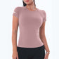 Damen-Slim-Fit-Schnelltrocknungs-T-Shirt