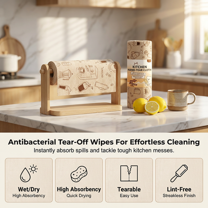 Antibakterielle Abreißtücher für die Nass- und Trockenreinigung