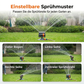 🔥50% Rabatt！❄️Großer oszillierender Gartenregner – einstellbare Sprühweite, hohe Reichweite, integrierter Filter – perfekt für Rasen & Beete (Flachboden/Erdspieß)🌿