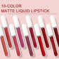 💄10 Stück matter, wasserfester, langanhaltender Lipgloss💋