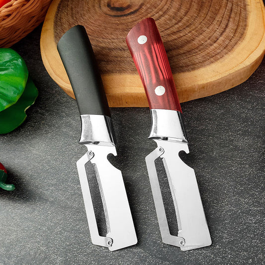 🔪 Genug von stumpfen Sparschälern? Lernen Sie unseren verdickten Edelstahl-Multischäler kennen – rasiermesserscharf, ergonomisch, schält und schneidet. Werten Sie Ihre Küche noch heute auf! 🥒