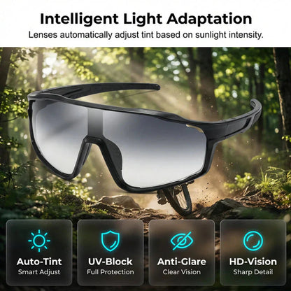 🌟Neu ab 2026: Bis zu 50 % Rabatt!🌟 Photochrome Sportbrille für den Outdoor-Einsatz