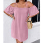👗🌸 Schulterfreies Minikleid – locker und luftig