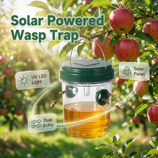 🌞Sommer-Sonderangebot – 50 % Rabatt!!🌿Solarbetriebene Hänge-Wespenfalle