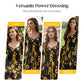 🔥🔥 2026 NEU 🥳💞 50K+ VERKAUFT! ⚡🌻Damenkleid mit Puffärmeln und Print