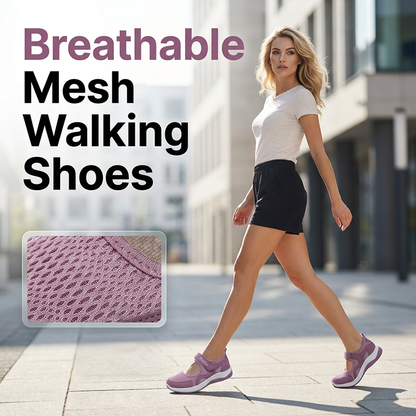 Leichte, lässige Damen-Flachschuhe aus Mesh