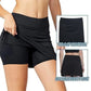 2-in-1 Sportrock mit integrierter Shorts und Scheuerschutz