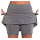 2-in-1 Sportrock mit integrierter Shorts und Scheuerschutz