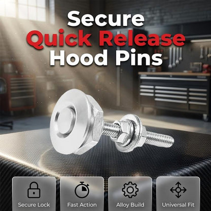 🔧🏎️ 50% RABATT! Universelle Quick-Latch-Haubenpins – Schnelle Motorhauben-Entriegelung, stabil & korrosionsbeständig ✨