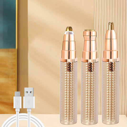 🔥🎁 2+1 GRATIS!!🥳 💞 50K+ VERKAUFT! ⚡✨Tragbarer multifunktionaler elektrischer Augenbrauentrimmer