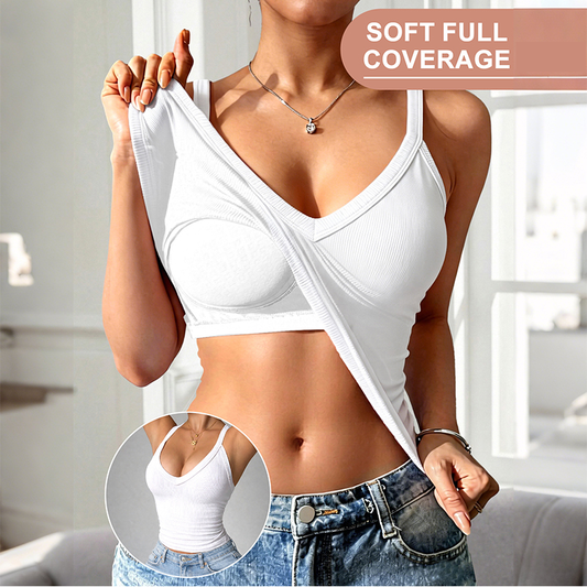 🥳SCHLUSSVERKAUF 2026🥳💞50 % RABATT | Damen-Tanktop mit schmaler Passform und Polsterung
