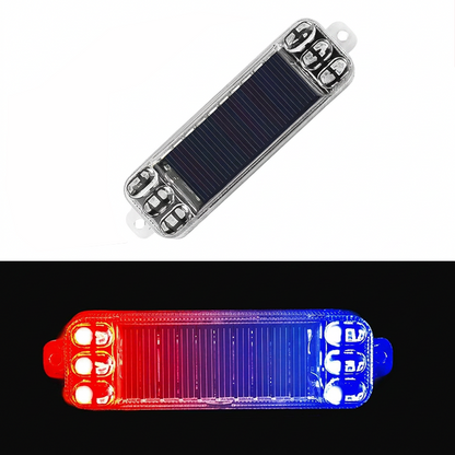 Solarbetriebene LED-Blitzwarnleuchte