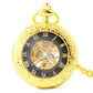 Handaufzugs-Taschenuhr mit Kette
