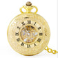 Handaufzugs-Taschenuhr mit Kette