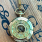 Handaufzugs-Taschenuhr mit Kette