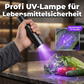 Wiederaufladbare UV-Schwarzlichtlampe zur Lebensmittelinspektion