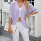 🥳🦟 HEISSER SALE 2026 – 50% RABATT! 💞 50.000+ VERKAUFT! Lässige, weiche Strickjacke mit halben Ärmeln für Damen