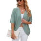 🥳🦟 HEISSER SALE 2026 – 50% RABATT! 💞 50.000+ VERKAUFT! Lässige, weiche Strickjacke mit halben Ärmeln für Damen
