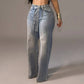 🥳 HEISSER SALE 2026 – 50% RABATT! 🦟Damen Jeans mit Strasssteinen und Gürtel🛒Versandkostenfrei