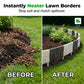 Interlocking Faux Stone Garden Edging