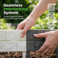 Interlocking Faux Stone Garden Edging