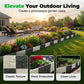 Interlocking Faux Stone Garden Edging