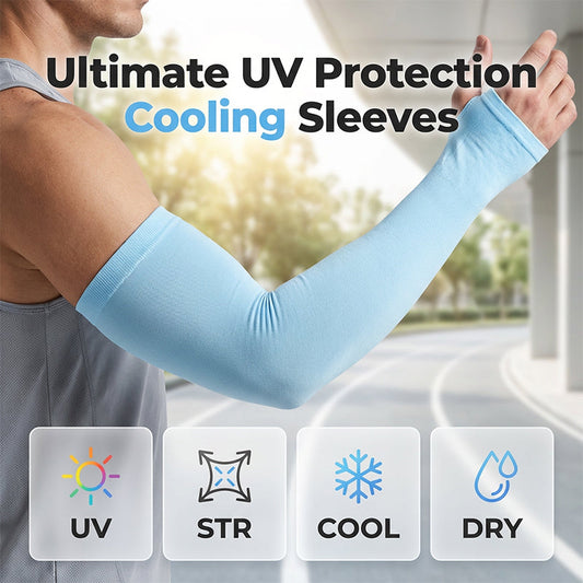 ☀️ Kühlende UV-Schutz Armstulpen ✨ Atmungsaktive universelle Ärmel für Sport, Outdoor & Sonnenschutz