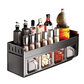 Punch-Free Kitchen Spice Rack Wall Mount Condiment Organizer