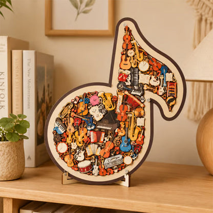 🔥Heißer Sale: 60 % Rabatt – nur 11,99 ￡⏰ Holzpuzzle mit Notenmotiven – aus umweltfreundlichem Material, wunderschönes Deko-Stück. Tolles Geschenk für Musiker und Puzzle-Fans! 🧩💚🌟陆