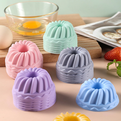 🍩50 % RABATT⏰ Silikonbackförmchen im Donut-Stil, leicht lösbar, ideal zum Backen