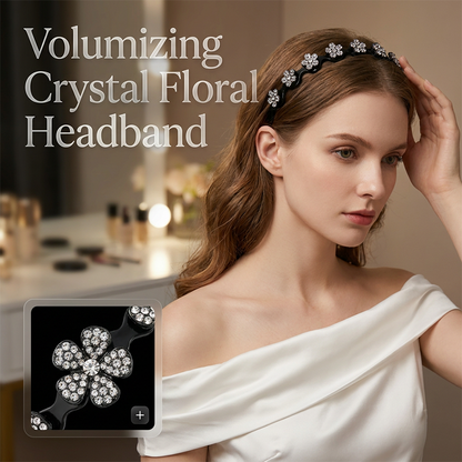 Set mit gewelltem Kristall-Haarreif – Leichtes, rutschfestes, feminines Haaraccessoire, funkelnder, kristallbesetzter Haarreif in Wellenform für Hochzeiten und den Alltag, feminine Accessoires