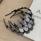 Set mit gewelltem Kristall-Haarreif – Leichtes, rutschfestes, feminines Haaraccessoire, funkelnder, kristallbesetzter Haarreif in Wellenform für Hochzeiten und den Alltag, feminine Accessoires